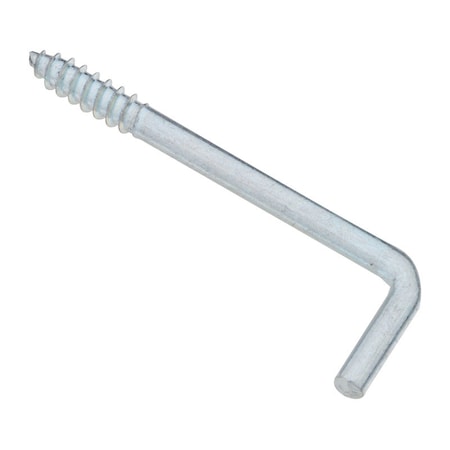 National Hardware National Hardware Zinc-Plated Silver Steel 2-1/4 in. L Square Bend Hook 5 lb 5 pk N120-378